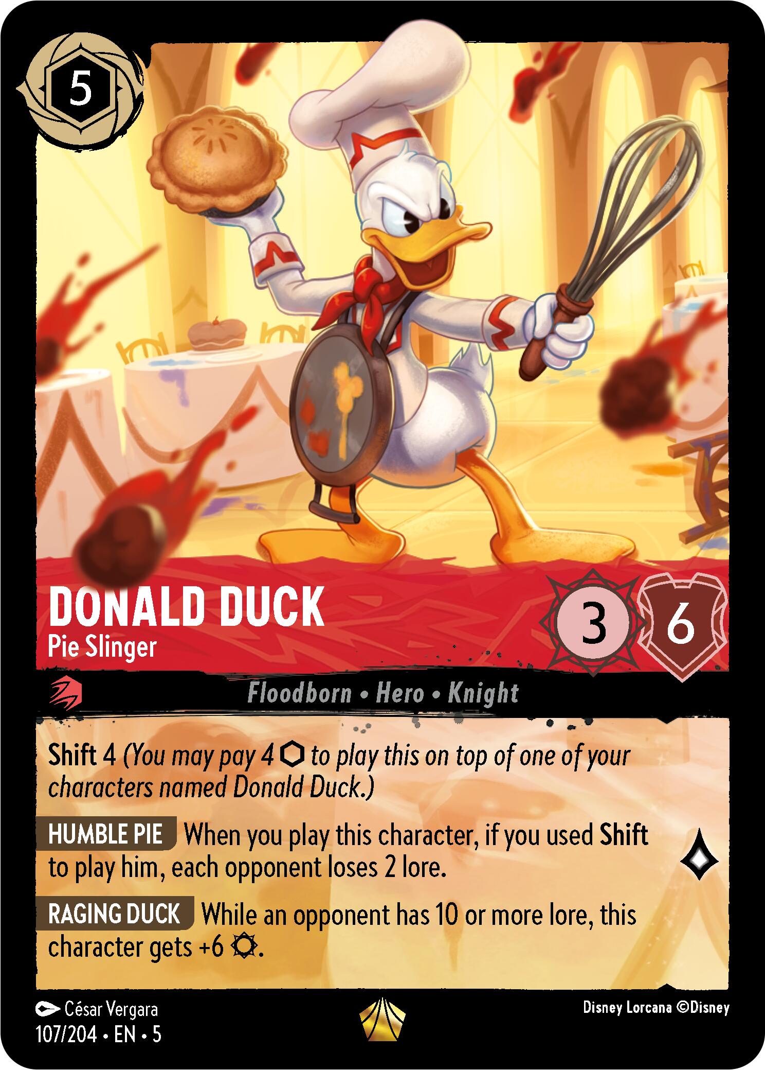 Donald Duck - Pie Slinger (107/204) [Shimmering Skies] | Galactic Gamez