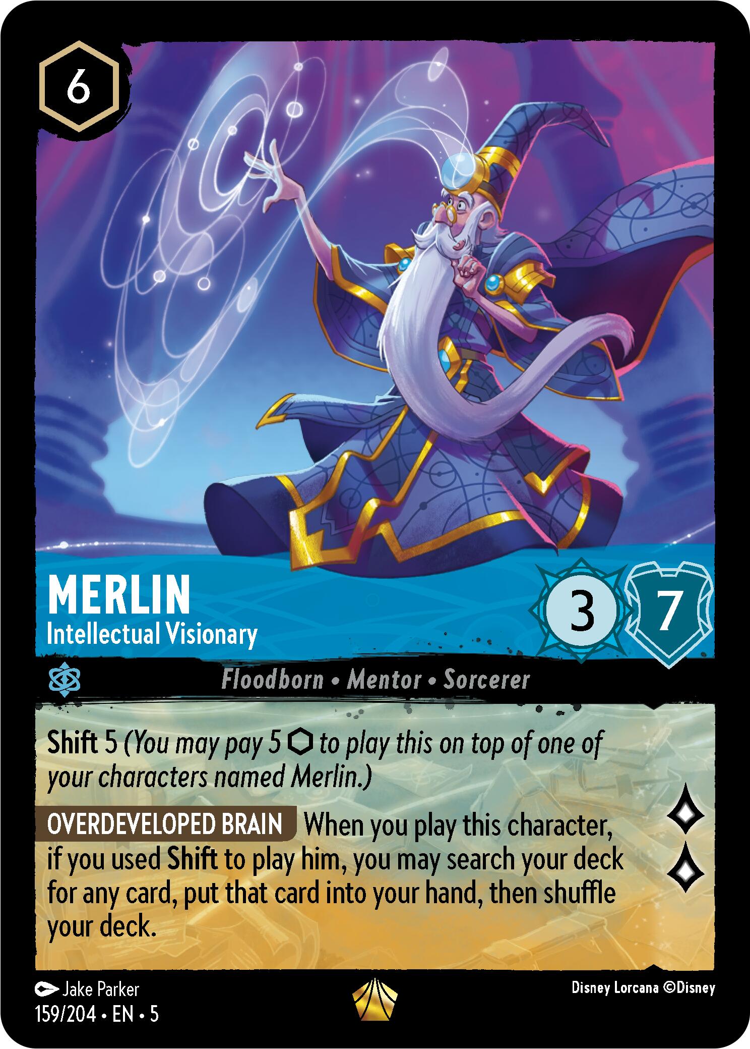 Merlin - Intellectual Visionary (159/204) [Shimmering Skies] | Galactic Gamez