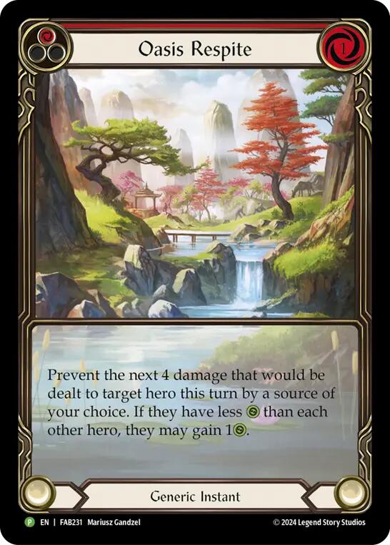 Oasis Respite [UPR221] (Promo)  Rainbow Foil | Galactic Gamez