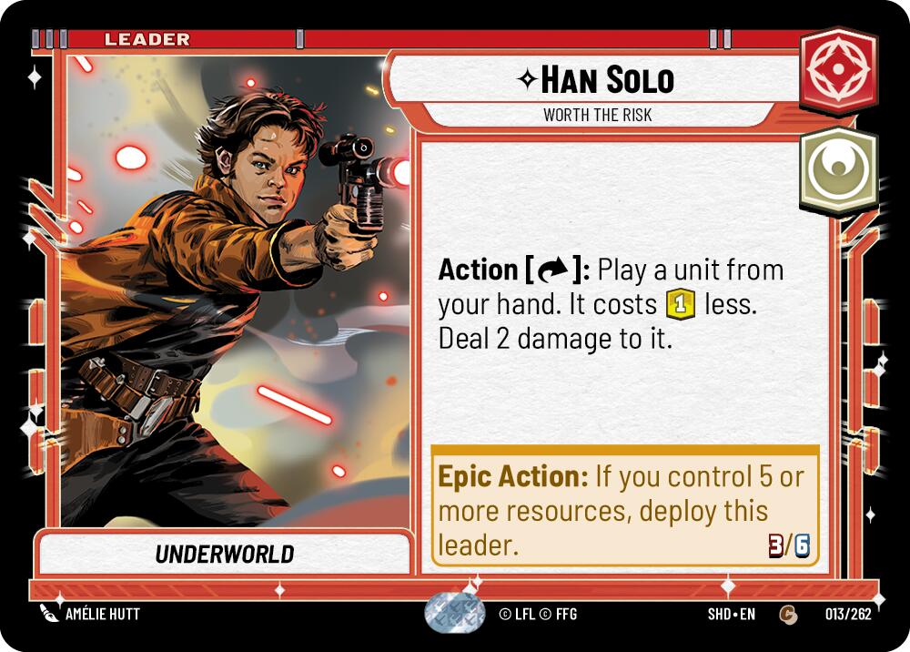 Han Solo - Worth the Risk (013/262) (013/262) [Shadows of the Galaxy] | Galactic Gamez