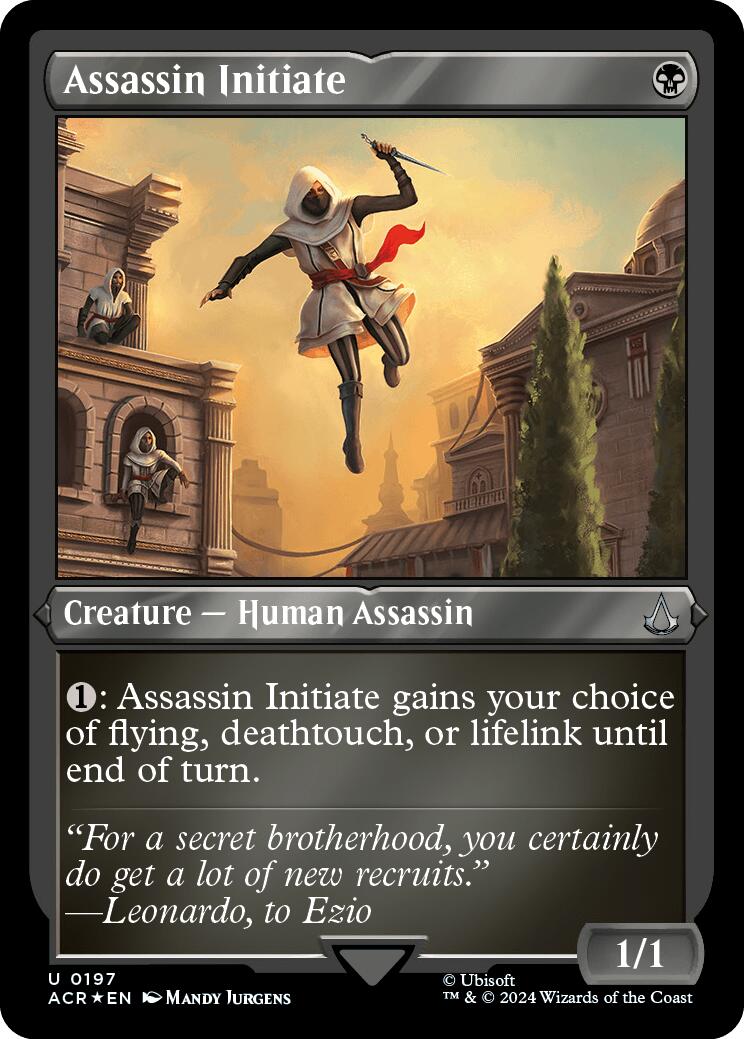 Assassin Initiate (Foil Etched) [Assassin's Creed] | Galactic Gamez