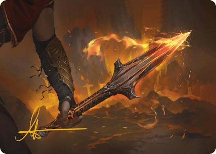 The Spear of Leonidas Art Card (Gold-Stamped Signature) [Assassin's Creed Art Series] | Galactic Gamez