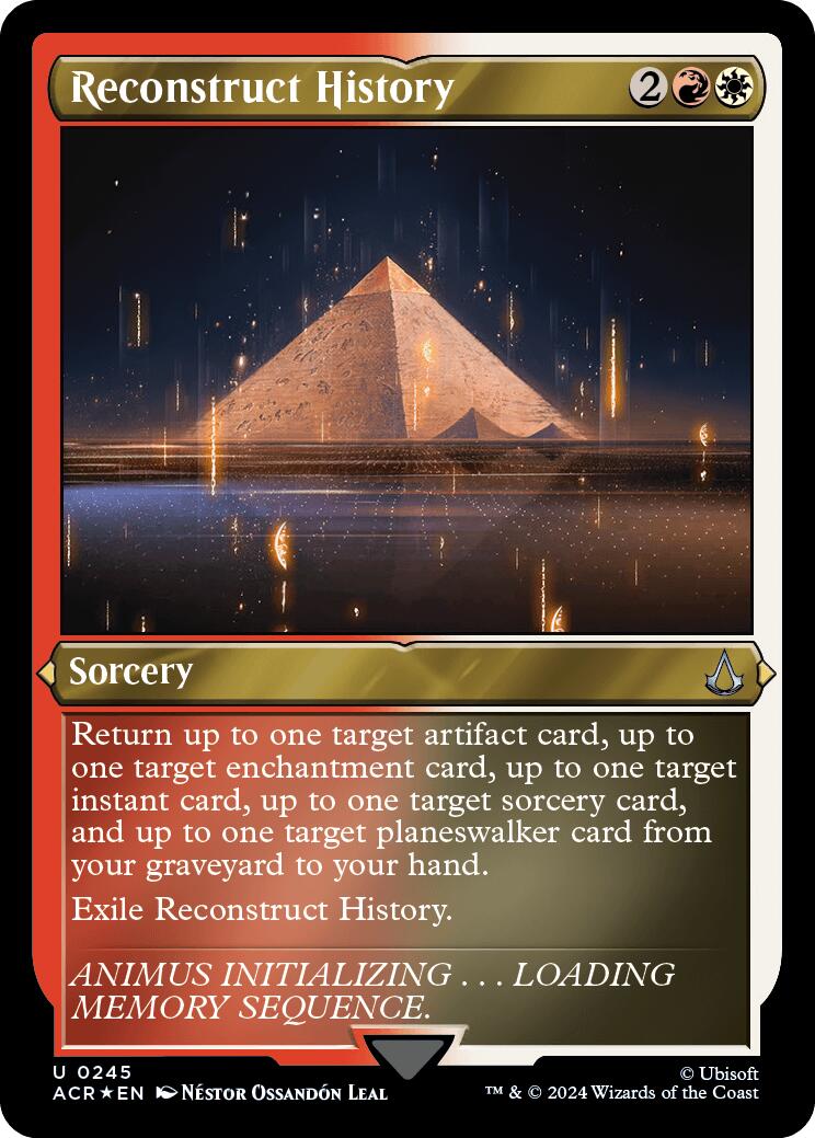 Reconstruct History (Foil Etched) [Assassin's Creed] | Galactic Gamez