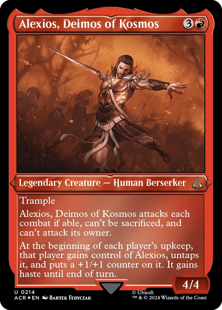 Alexios, Deimos of Kosmos (Foil Etched) [Assassin's Creed] | Galactic Gamez