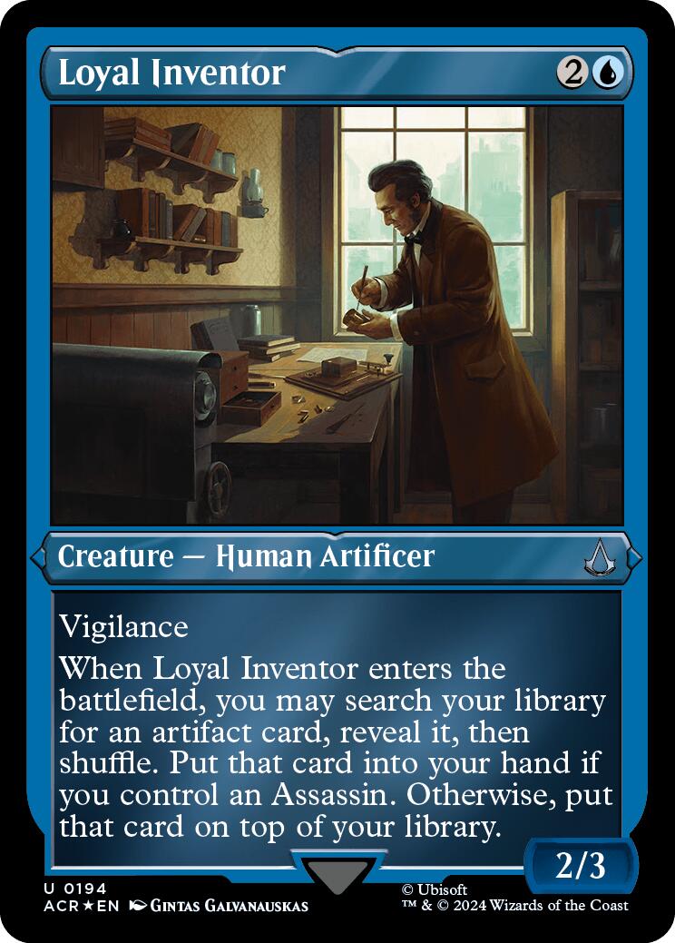 Loyal Inventor (Foil Etched) [Assassin's Creed] | Galactic Gamez