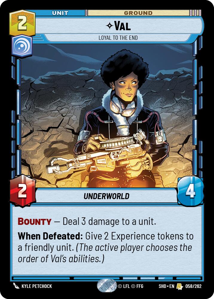 Val - Loyal to the End (058/262) (058/262) [Shadows of the Galaxy] | Galactic Gamez