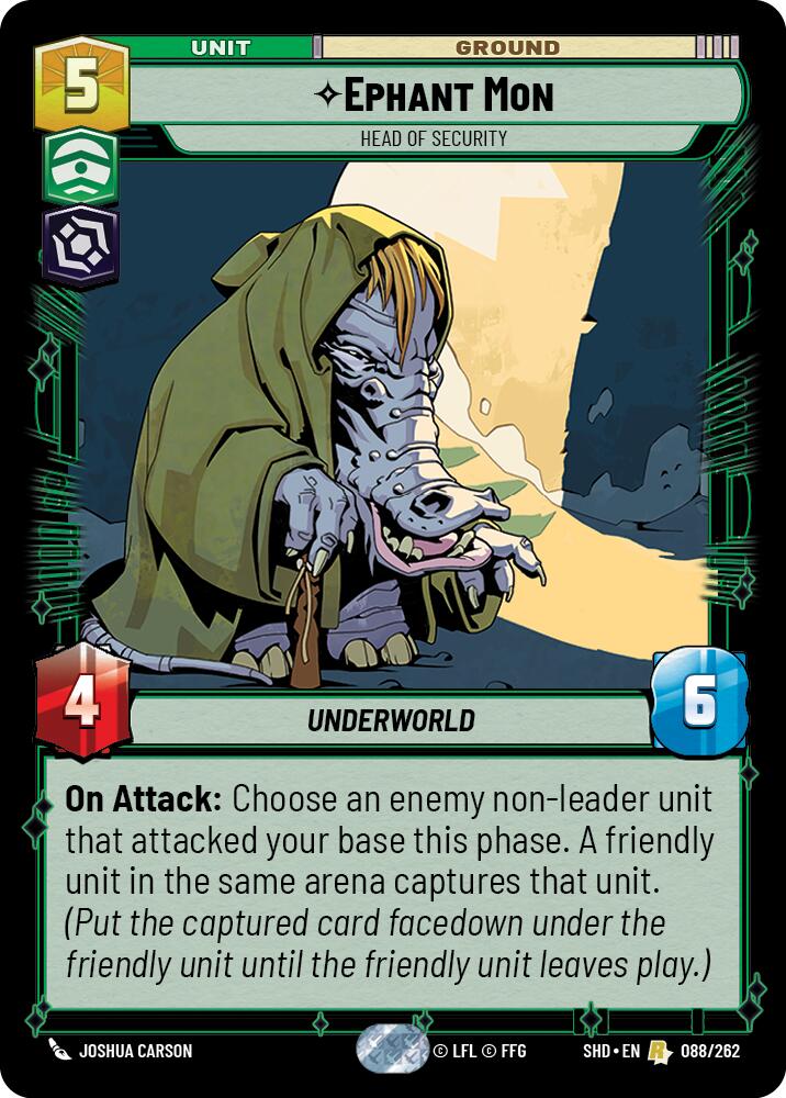 Ephant Mon - Head of Security (088/262) (088/262) [Shadows of the Galaxy] | Galactic Gamez
