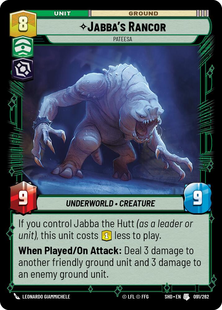 Jabba's Rancor - Pateesa (091/262) (091/262) [Shadows of the Galaxy] | Galactic Gamez