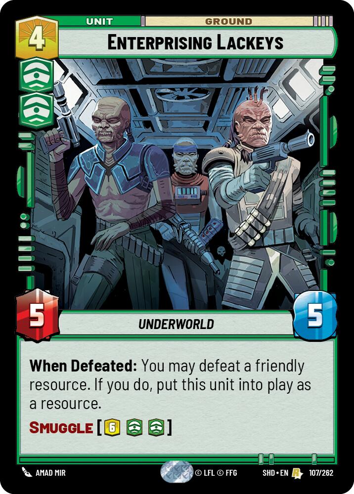Enterprising Lackeys (107/262) (107/262) [Shadows of the Galaxy] | Galactic Gamez