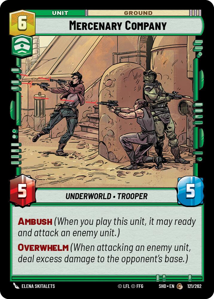 Mercenary Company (121/262) (121/262) [Shadows of the Galaxy] | Galactic Gamez