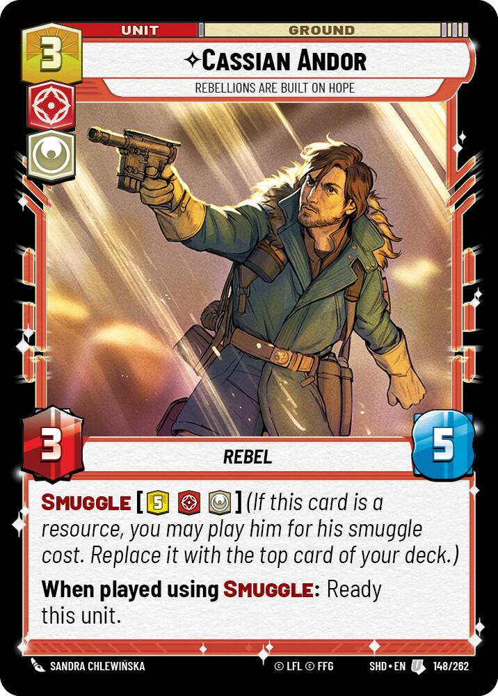 Cassian Andor - Rebellions Are Built On Hope (148/262) (148/262) [Shadows of the Galaxy] | Galactic Gamez