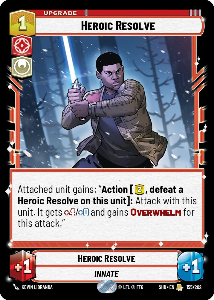 Heroic Resolve (155/262) (155/262) [Shadows of the Galaxy] | Galactic Gamez