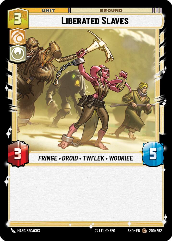 Liberated Slaves (200/262) (200/262) [Shadows of the Galaxy] | Galactic Gamez