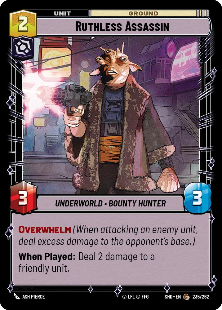 Ruthless Assassin (235/262) (235/262) [Shadows of the Galaxy] | Galactic Gamez
