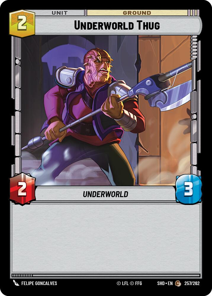 Underworld Thug (257/262) (257/262) [Shadows of the Galaxy] | Galactic Gamez