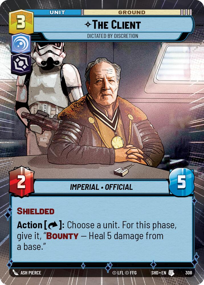 The Client - Dictated by Discretion (308) (Hyperspace) (308) [Shadows of the Galaxy] | Galactic Gamez