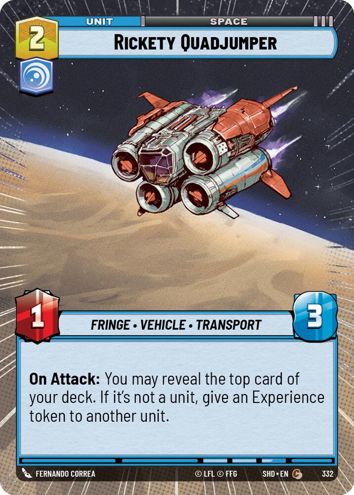 Rickety Quadjumper (332) (Hyperspace) (332) [Shadows of the Galaxy] | Galactic Gamez