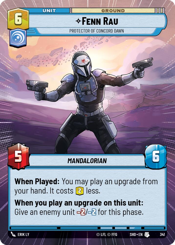 Fenn Rau - Protector of Concord Dawn (341) (Hyperspace) (341) [Shadows of the Galaxy] | Galactic Gamez