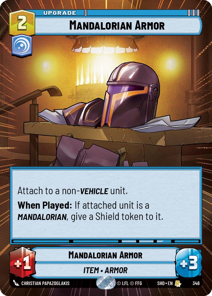 Mandalorian Armor (346) (Hyperspace) (346) [Shadows of the Galaxy] | Galactic Gamez