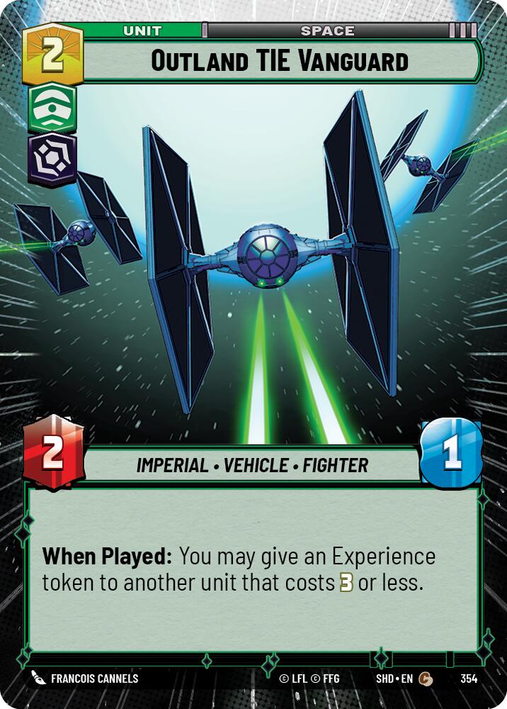 Outland TIE Vanguard (354) (Hyperspace) (354) [Shadows of the Galaxy] | Galactic Gamez