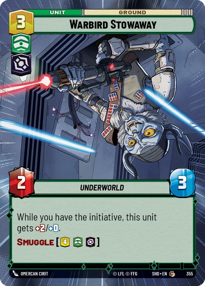 Warbird Stowaway (355) (Hyperspace) (355) [Shadows of the Galaxy] | Galactic Gamez