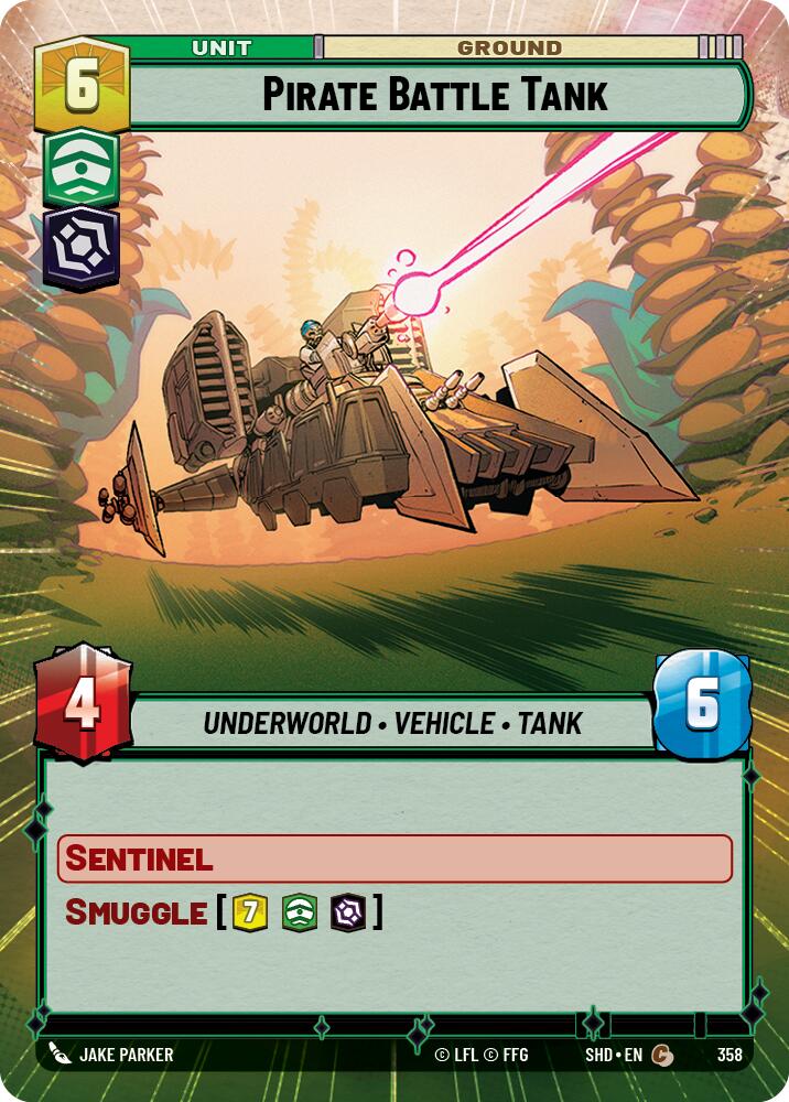 Pirate Battle Tank (358) (Hyperspace) (358) [Shadows of the Galaxy] | Galactic Gamez