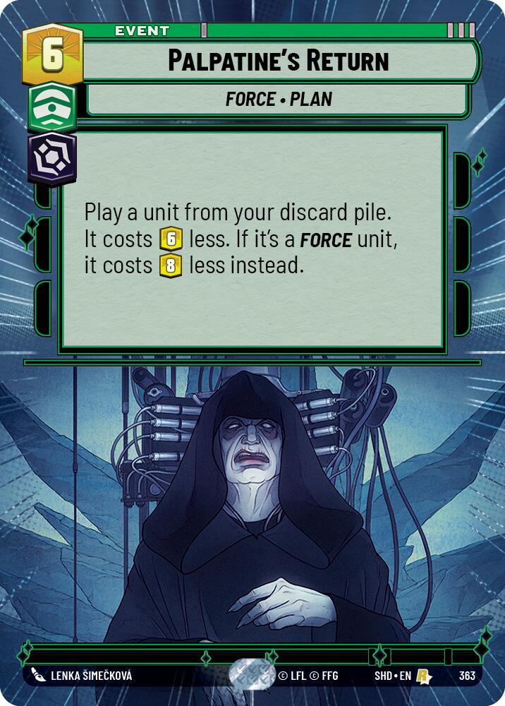 Palpatine's Return (363) (Hyperspace) (363) [Shadows of the Galaxy] | Galactic Gamez