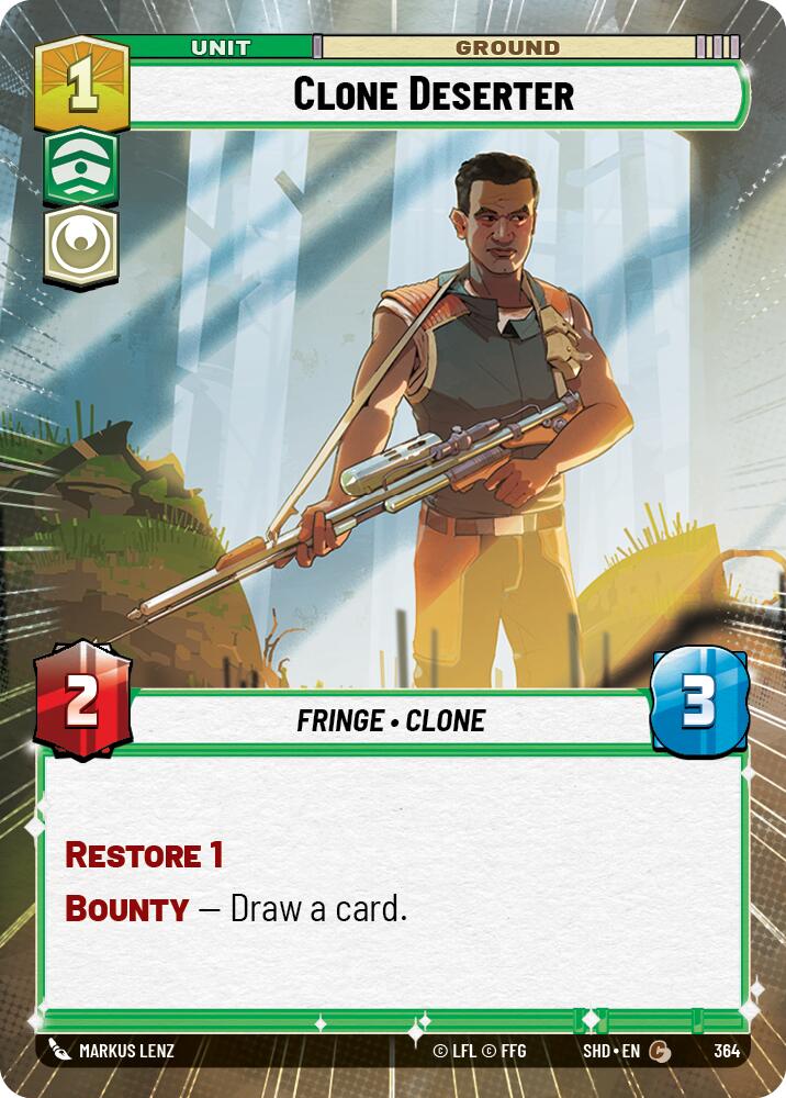 Clone Deserter (364) (Hyperspace) (364) [Shadows of the Galaxy] | Galactic Gamez