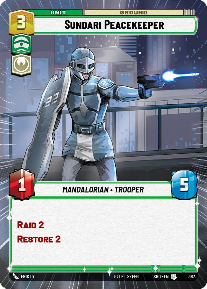 Sundari Peacekeeper (367) (Hyperspace) (367) [Shadows of the Galaxy] | Galactic Gamez
