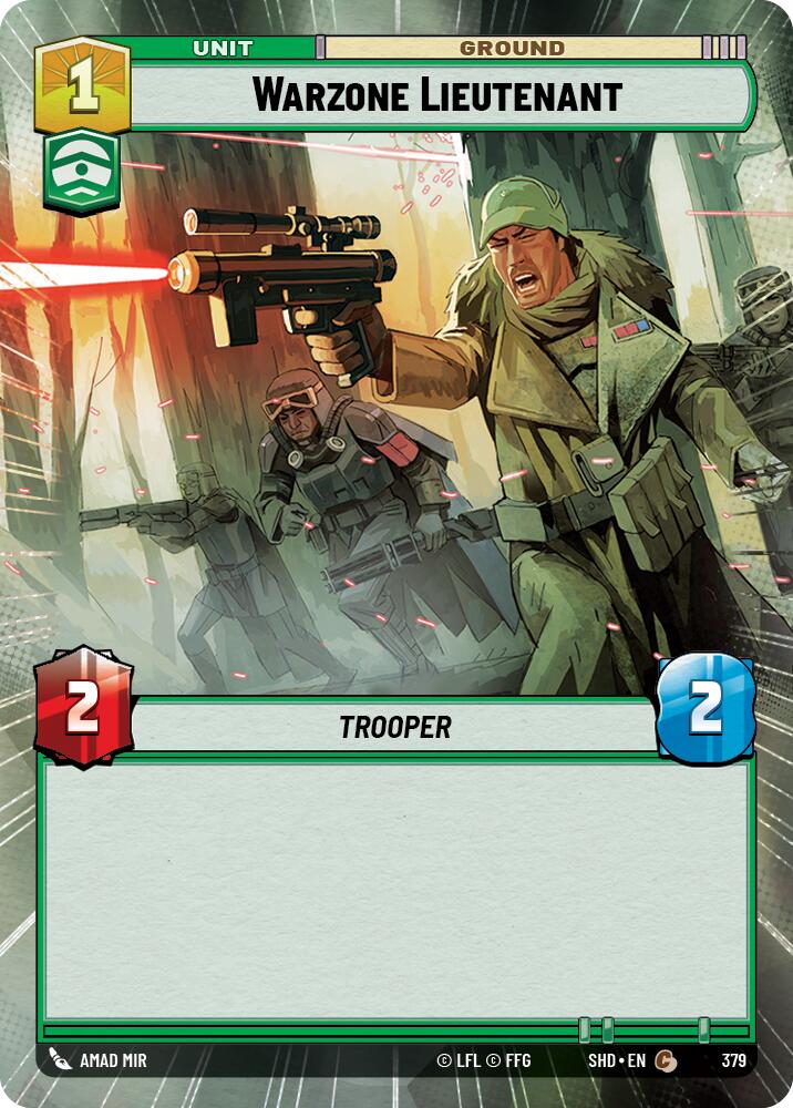 Warzone Lieutenant (379) (Hyperspace) (379) [Shadows of the Galaxy] | Galactic Gamez