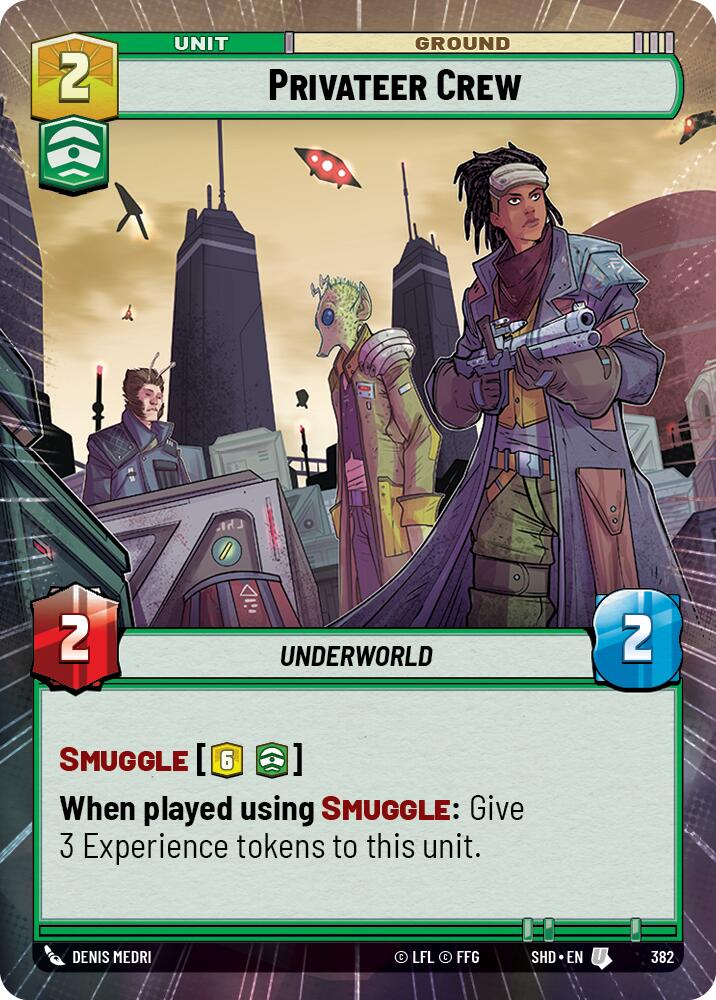 Privateer Crew (382) (Hyperspace) (382) [Shadows of the Galaxy] | Galactic Gamez