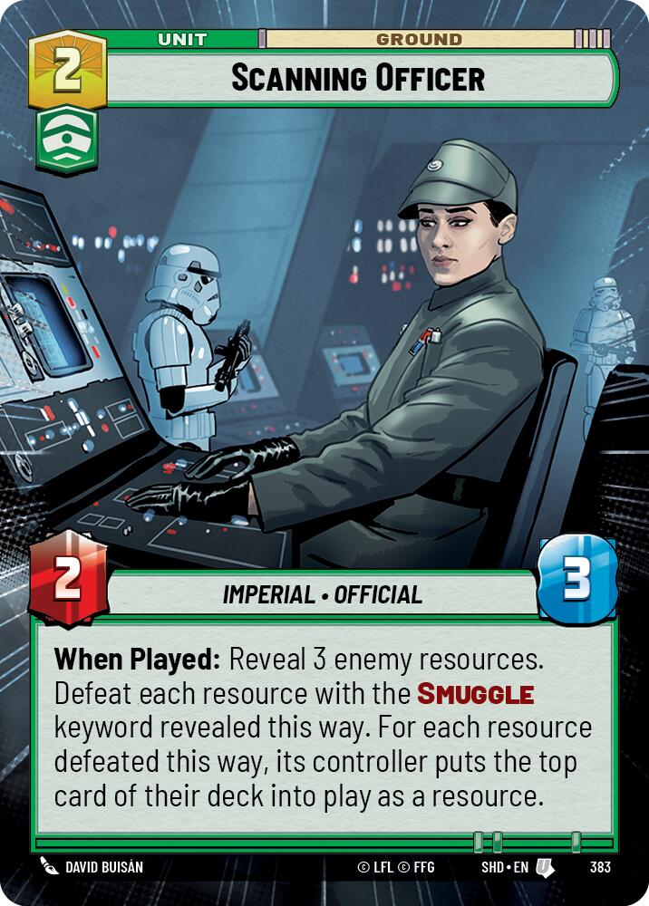Scanning Officer (383) (Hyperspace) (383) [Shadows of the Galaxy] | Galactic Gamez