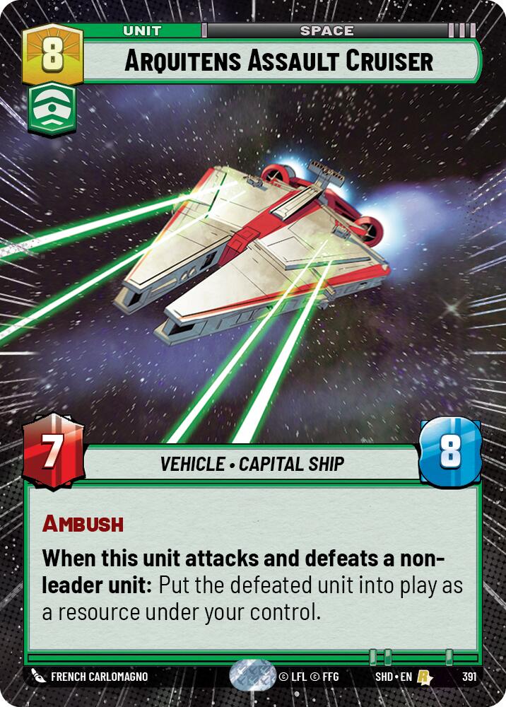 Arquitens Assault Cruiser (391) (Hyperspace) (391) [Shadows of the Galaxy] | Galactic Gamez