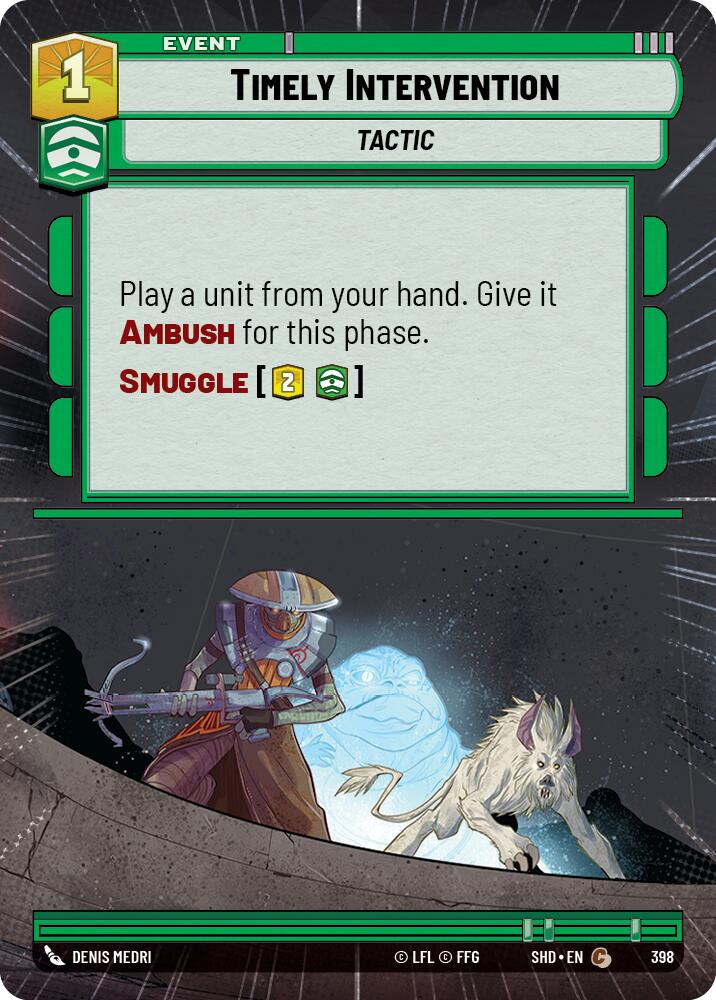 Timely Intervention (398) (Hyperspace) (398) [Shadows of the Galaxy] | Galactic Gamez