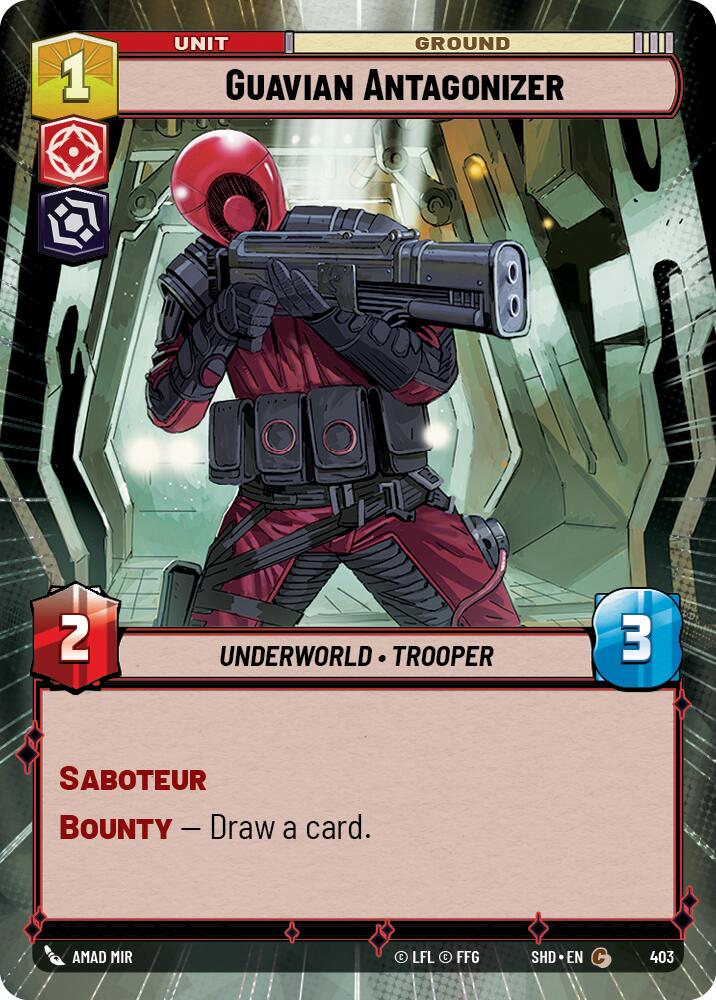 Guavian Antagonizer (403) (Hyperspace) (403) [Shadows of the Galaxy] | Galactic Gamez