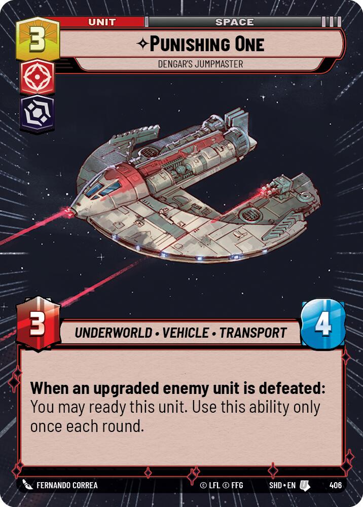 Punishing One - Dengar's Jumpmaster (406) (Hyperspace) (406) [Shadows of the Galaxy] | Galactic Gamez