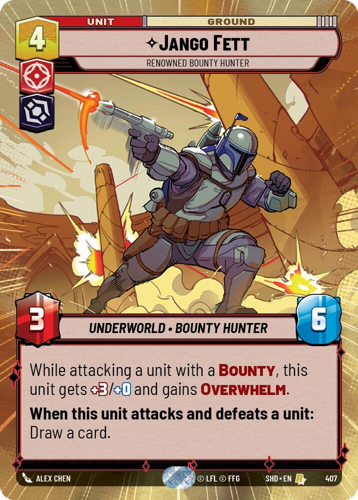 Jango Fett - Renowned Bounty Hunter (407) (Hyperspace) (407) [Shadows of the Galaxy] | Galactic Gamez