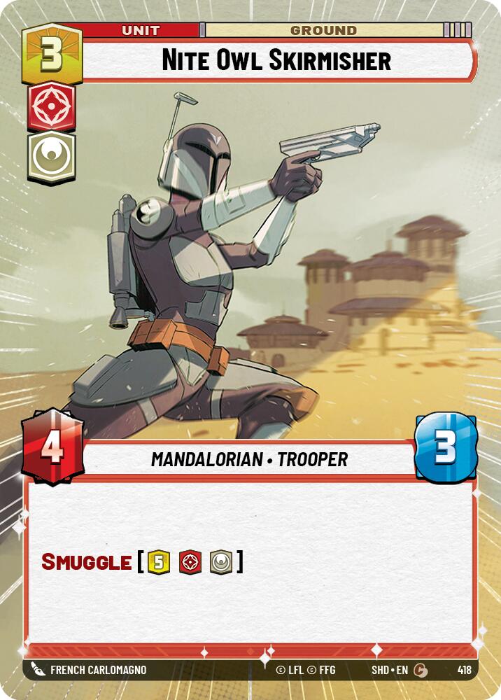 Nite Owl Skirmisher (418) (Hyperspace) (418) [Shadows of the Galaxy] | Galactic Gamez