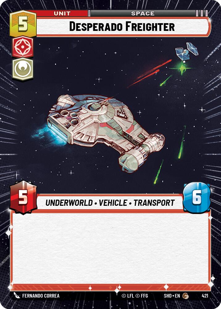 Desperado Freighter (421) (Hyperspace) (421) [Shadows of the Galaxy] | Galactic Gamez