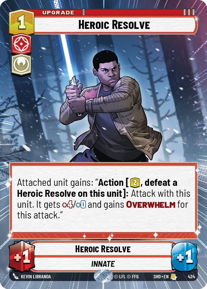 Heroic Resolve (424) (Hyperspace) (424) [Shadows of the Galaxy] | Galactic Gamez