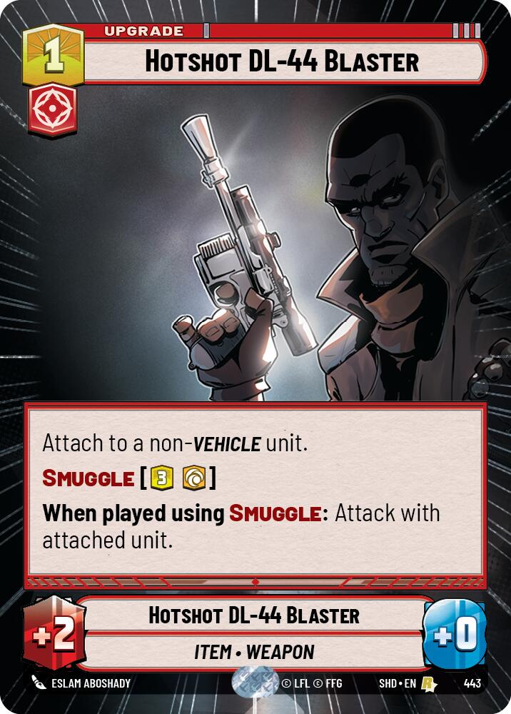 Hotshot DL-44 Blaster (443) (Hyperspace) (443) [Shadows of the Galaxy] | Galactic Gamez