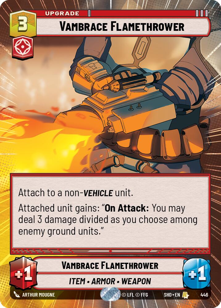 Vambrace Flamethrower (446) (Hyperspace) (446) [Shadows of the Galaxy] | Galactic Gamez
