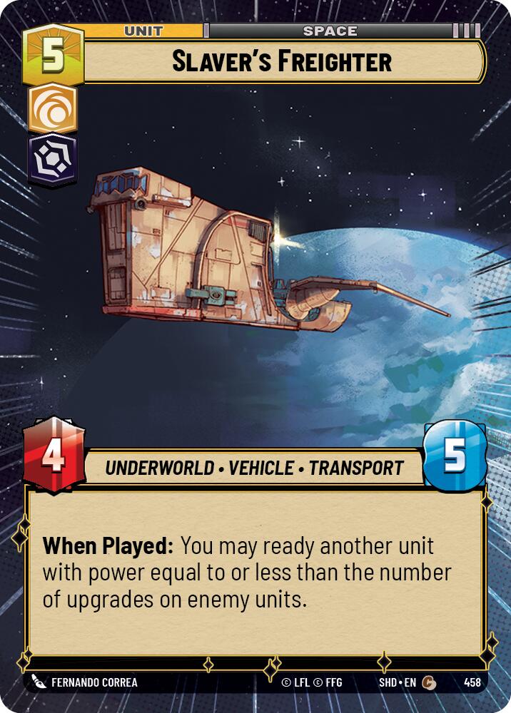 Slaver's Freighter (458) (Hyperspace) (458) [Shadows of the Galaxy] | Galactic Gamez