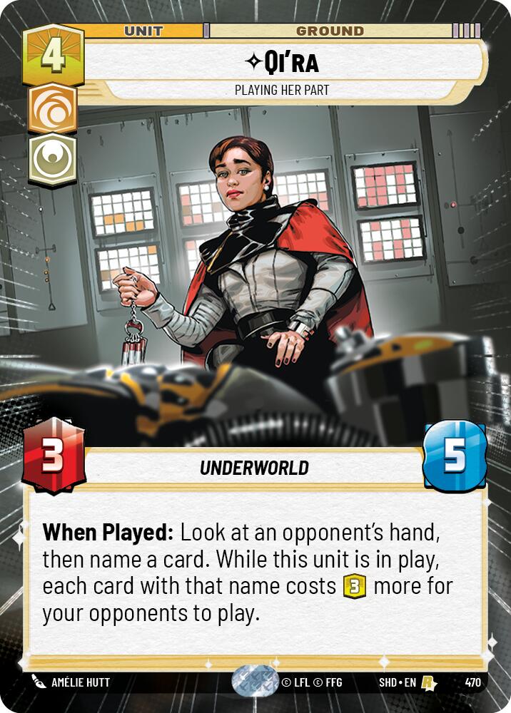 Qi'ra - Playing Her Part (470) (Hyperspace) (470) [Shadows of the Galaxy] | Galactic Gamez