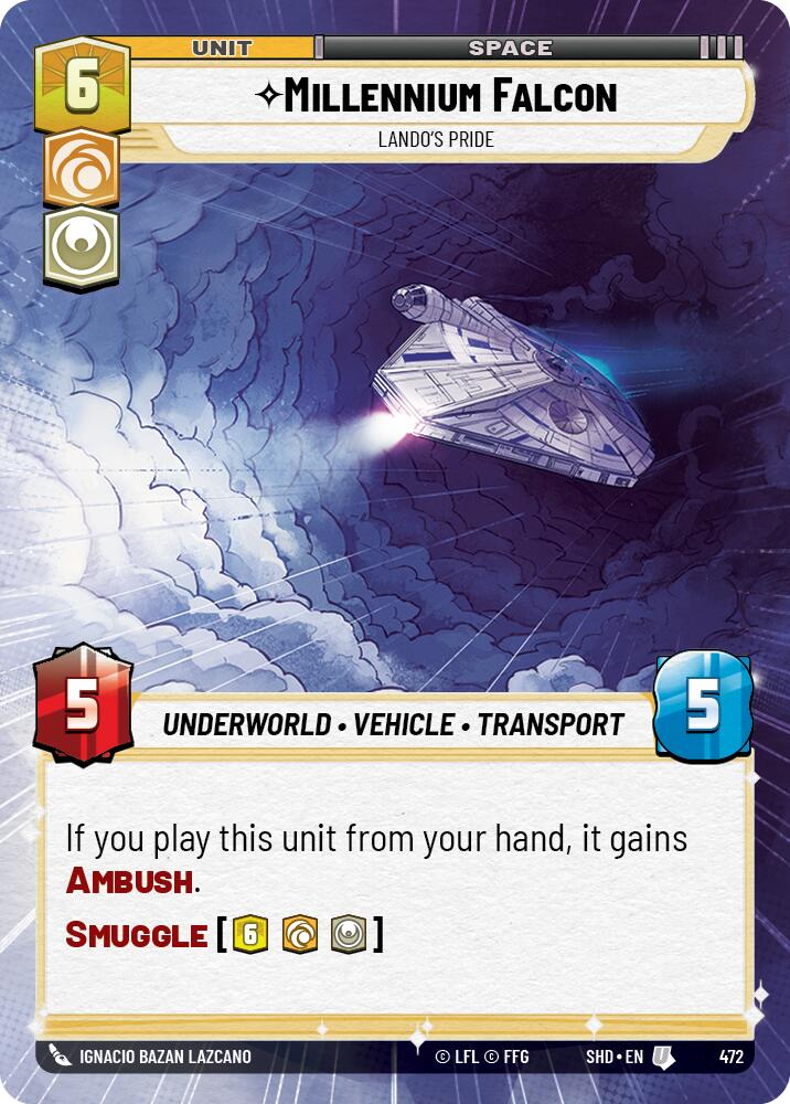 Millennium Falcon - Lando's Pride (472) (Hyperspace) (472) [Shadows of the Galaxy] | Galactic Gamez