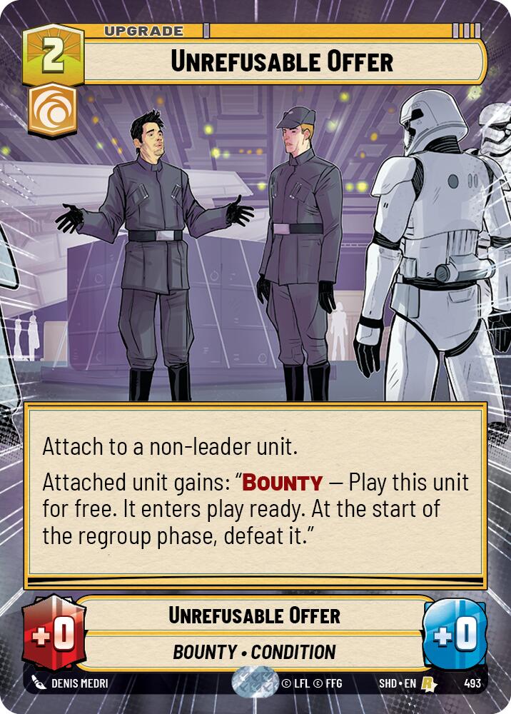 Unrefusable Offer (493) (Hyperspace) (493) [Shadows of the Galaxy] | Galactic Gamez