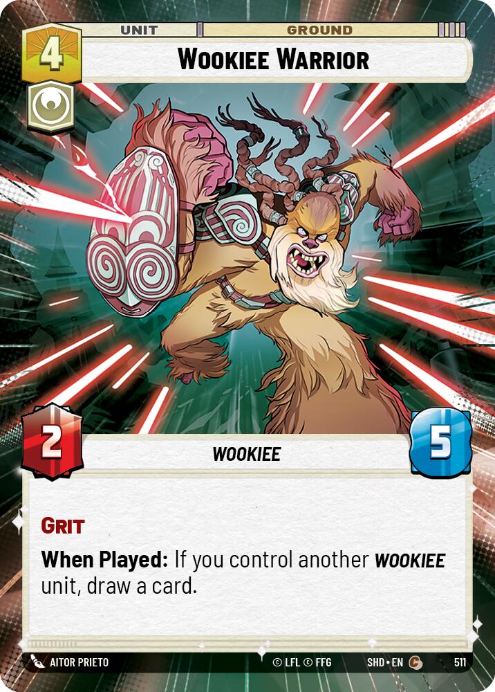 Wookiee Warrior (511) (Hyperspace) (511) [Shadows of the Galaxy] | Galactic Gamez