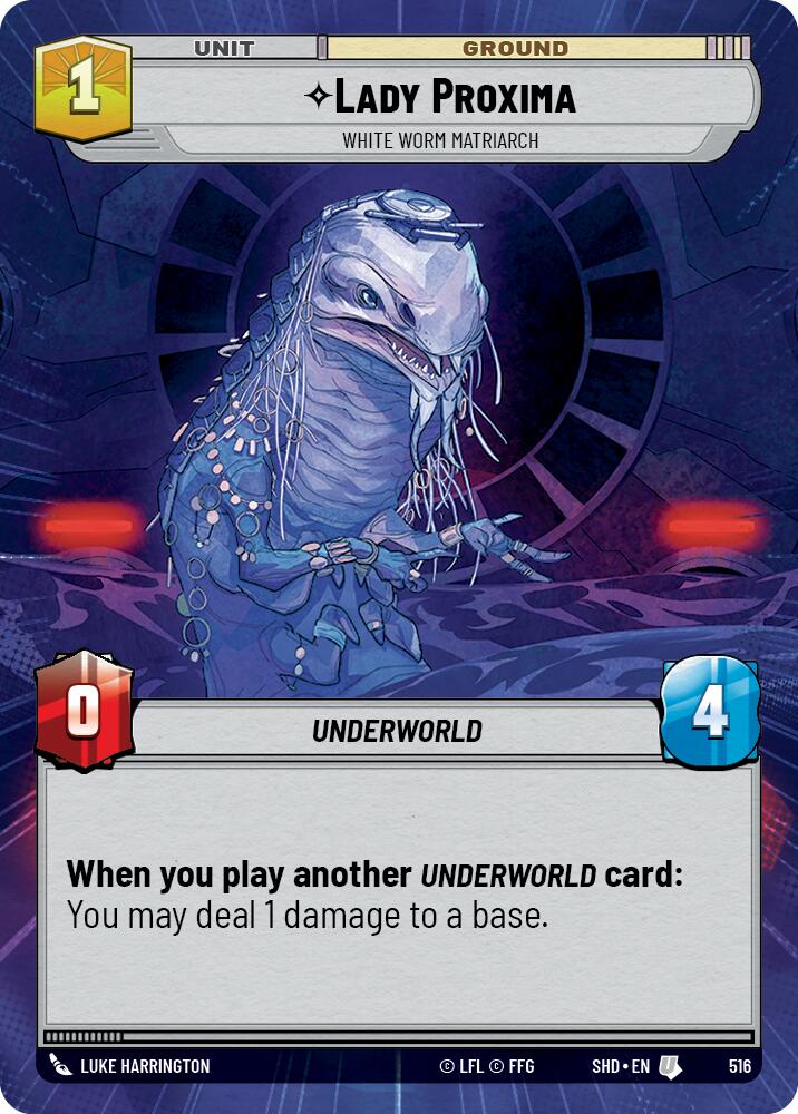 Lady Proxima - White Worm Matriarch (516) (Hyperspace) (516) [Shadows of the Galaxy] | Galactic Gamez