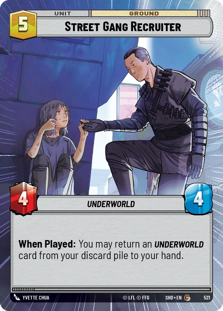 Street Gang Recruiter (521) (Hyperspace) (521) [Shadows of the Galaxy] | Galactic Gamez