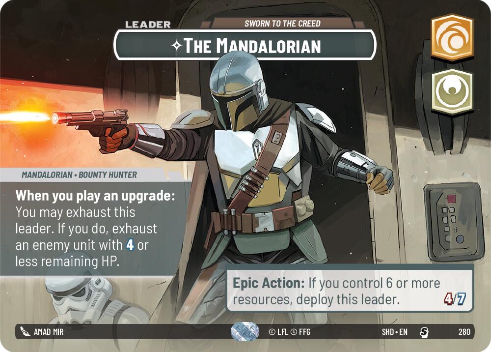 The Mandalorian - Sworn To The Creed (280) (Showcase) (280) [Shadows of the Galaxy] | Galactic Gamez